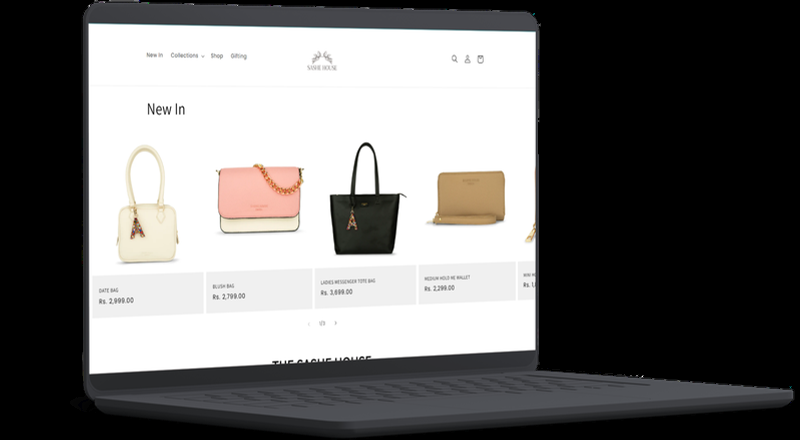 The Sashe House E-Commerce Web Mockup
